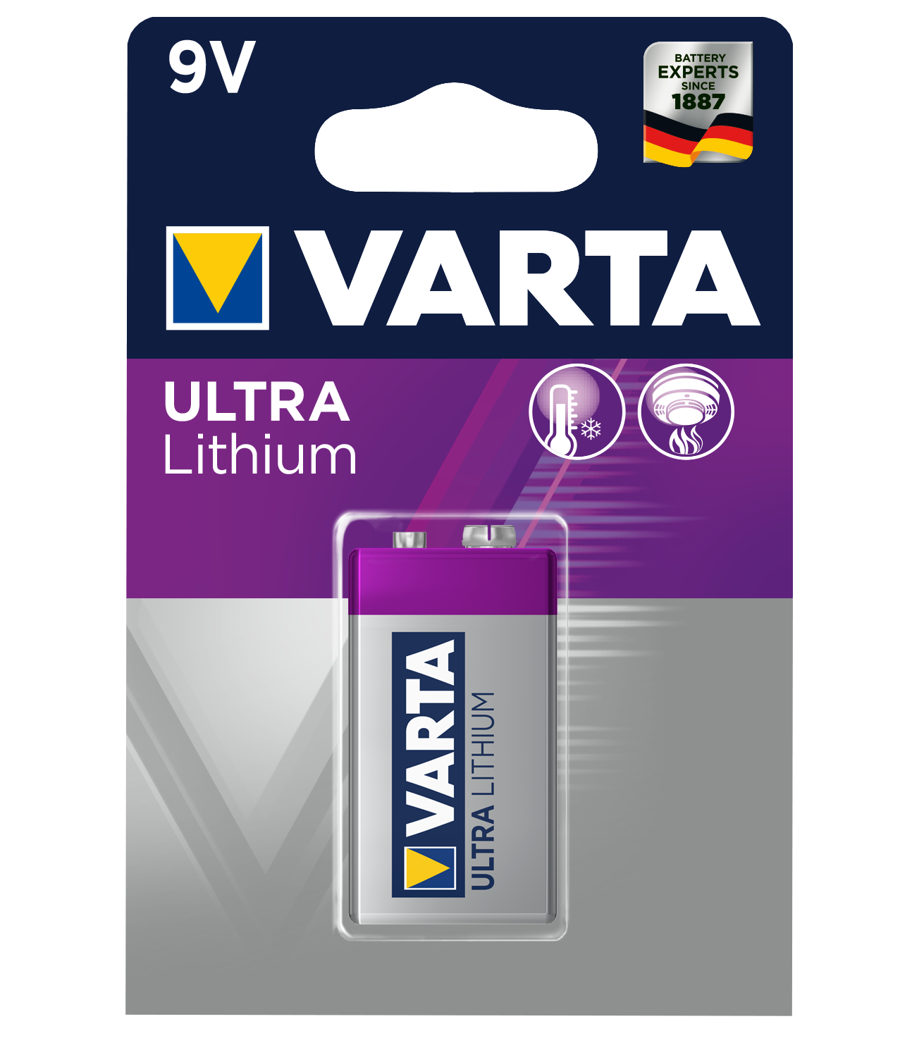 Батарейка VARTA Ultra Lithium 9V-Block BP1 (675265)