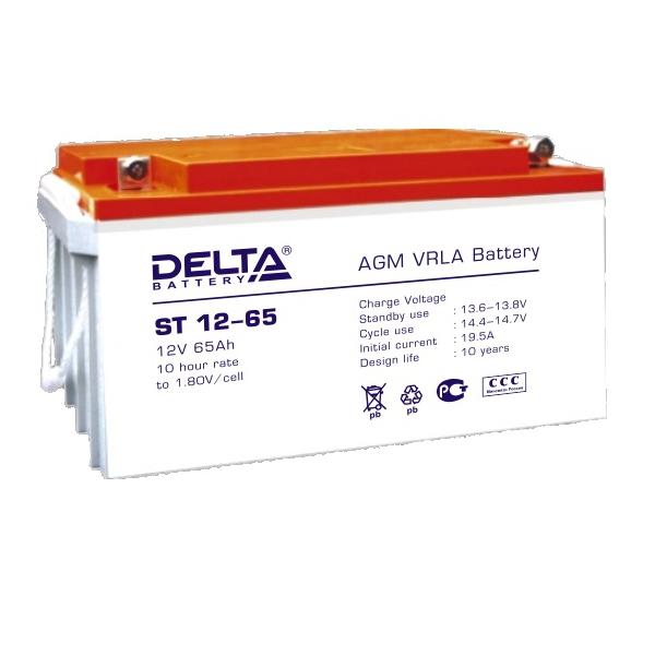 Аккумуляторная батарея DELTA ST 12- 65 12В 65Ач 10лет