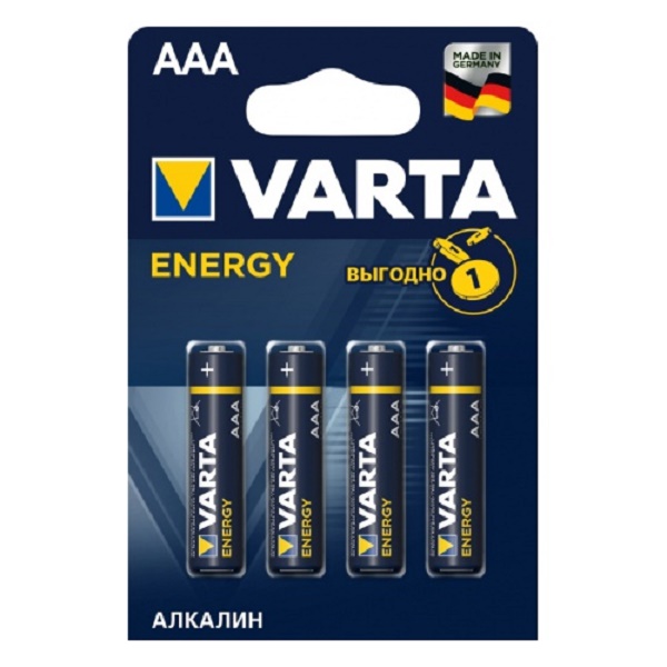 Батарейка VARTA  Energy LR03 BP4 (847310/626458)