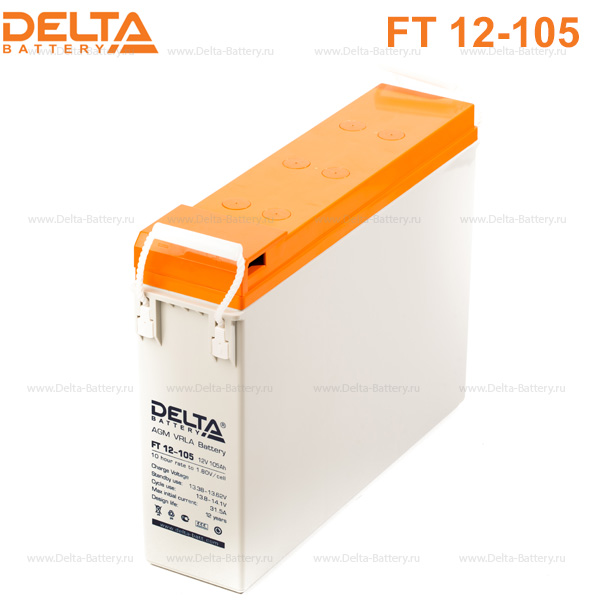 Аккумуляторная батарея DELTA FT 12-105 12В 105Ач 10лет (436*108*317)mm
