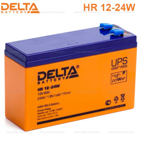 Аккумуляторная батарея DELTA HR 12-24W (151*52*99)