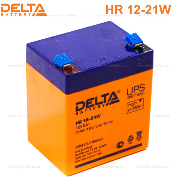 Аккумуляторная батарея DELTA HR 12-21 W 12В 5Ач