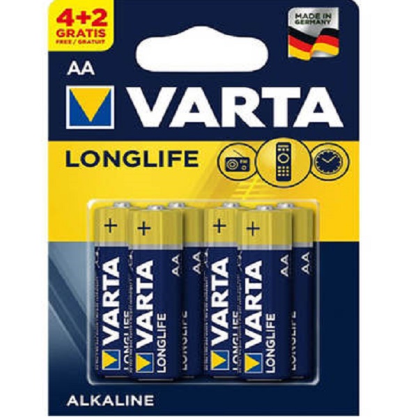 Батарейка VARTA Longlife LR6 BP4+2 (771325)