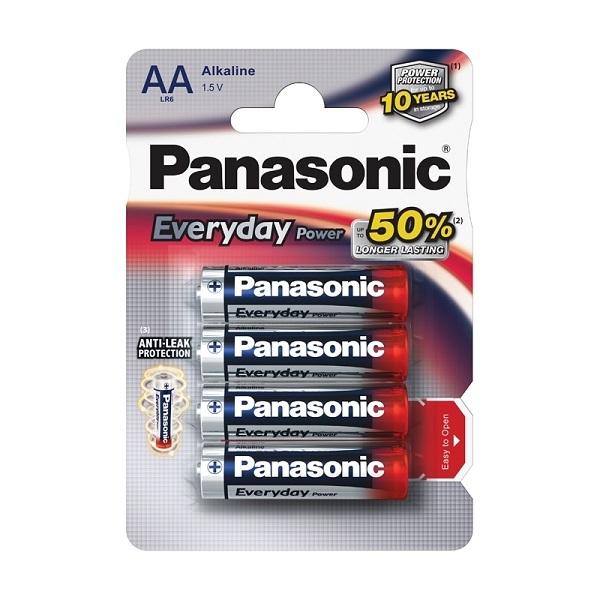 Батарейка PANASONIC EVERYDAY Power LR6 BP4 (4/48/240)