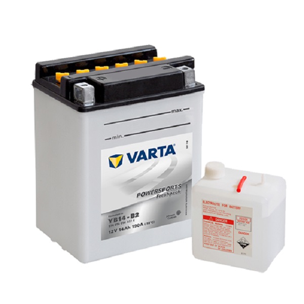 Мото аккумулятор VARTA POWERSPORTS Freshpack 14Ач пуск.ток 190А о.п. YB14-B2 (CB14-B2) (141274)