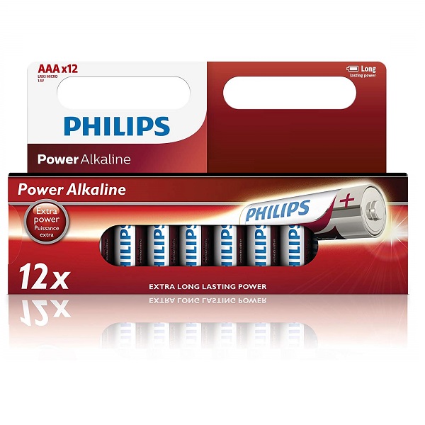 Батарейка PHILIPS LR03 Power Alkaline BP-12 box