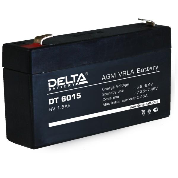 Аккумуляторная батарея DELTA DT 6015 6В 1,5Ач