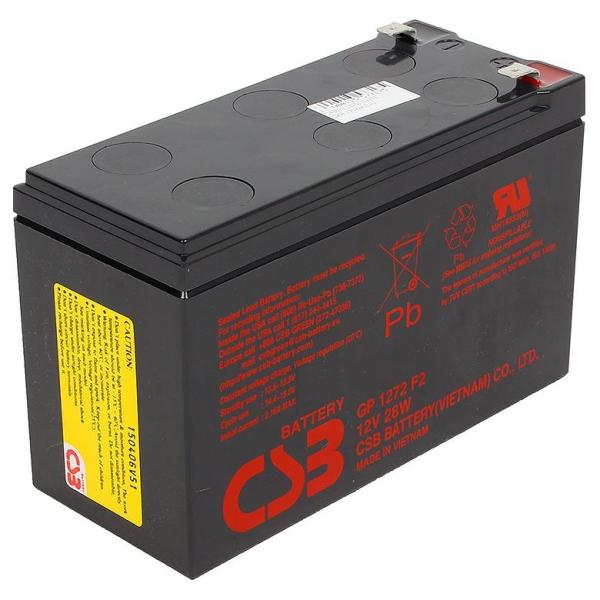 Аккумуляторная батарея CSB GP 1272 (28W) 12В 7,2Ач F2