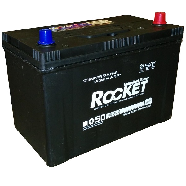Авто аккумулятор ROCKET SMF+50 90Ач обр. зал. дж 730А  (105D26L)