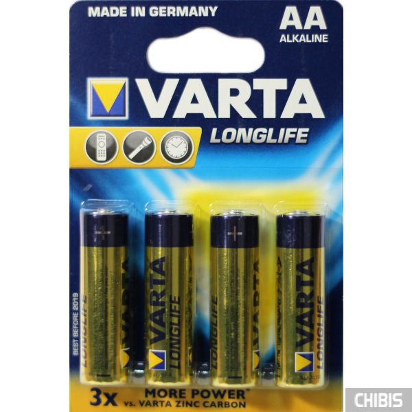 Батарейка VARTA Longlife  Extra LR6 BP3+1