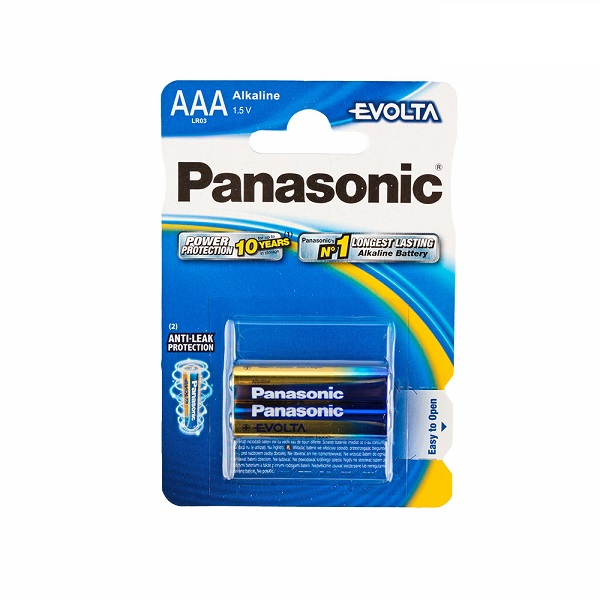 Батарейка PANASONIC Evolta LR03 BP2