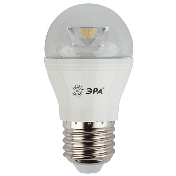 Лампа ЭРА LED smd P45 7Вт 827 E27 CL светодиодная