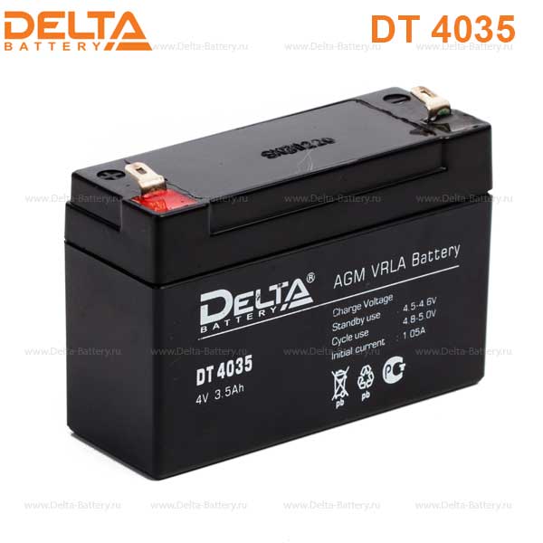 Аккумуляторная батарея DELTA DT 4035 4В 3,5Ач 