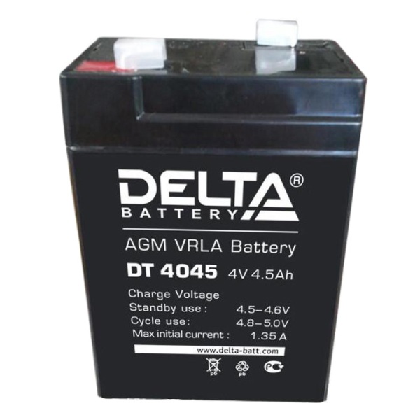 Аккумуляторная батарея DELTA DT 4045 4В 4,5Ач 
