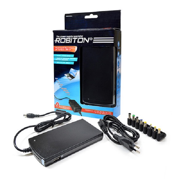 Блок питания ROBITON NB90W/Slim импульсный ультратонкий 15-24В 4500мА, USB выход: 5В 1000мАч