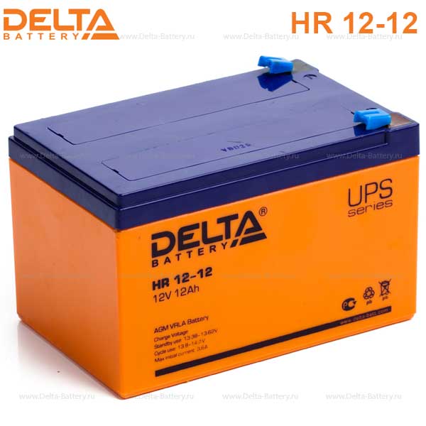 Аккумуляторная батарея DELTA HR 12-12  12В 12Ач