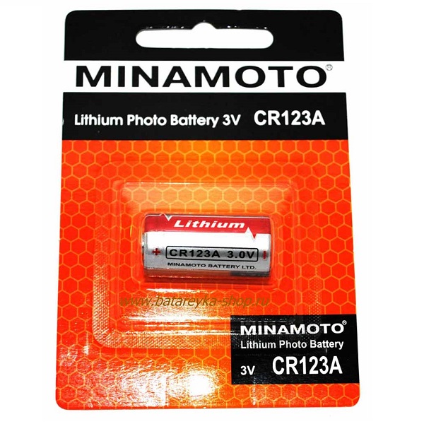 Батарейка MINAMOTO CR123 BL1 