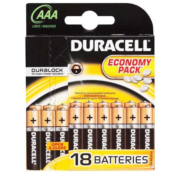 Батарейка DURACELL LR03 BP18 BASIC (Б14449/56037)