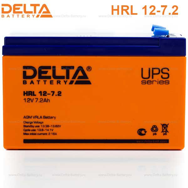 Аккумуляторная батарея DELTA HRL 12-7,2 X 12В 7.2Ач 10лет