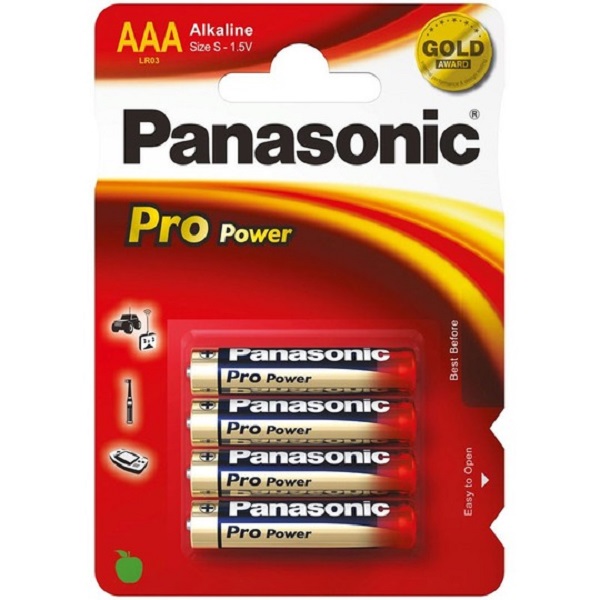 Батарейка PANASONIC Alkaline LR03 BP4 (с наклейкой)
