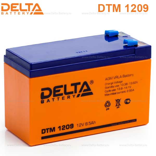 Аккумуляторная батарея DELTA DTM 1209 12В 9,0 Ач