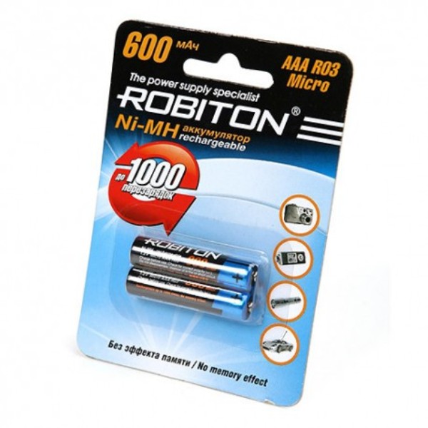 Аккумулятор ROBITON 600MHAAA 600мАч 1.2В BL2
