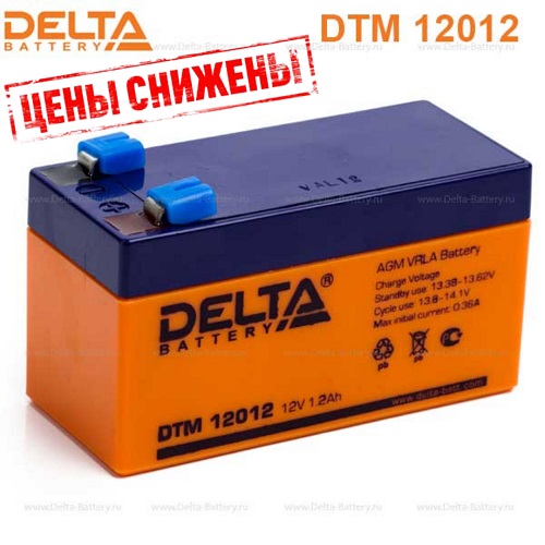 Аккумуляторная батарея DELTA DTM 12012 12В 1,2Ач