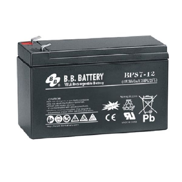 Аккумуляторная батарея B.B.Battery BPS 7-12  12B 7Ah (10 лет)