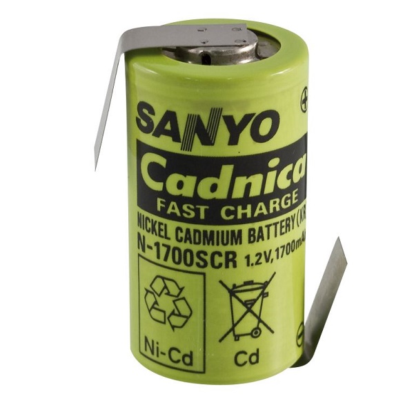SANYO Аккумулятор CADNICA N-1700SCR (23*43) 