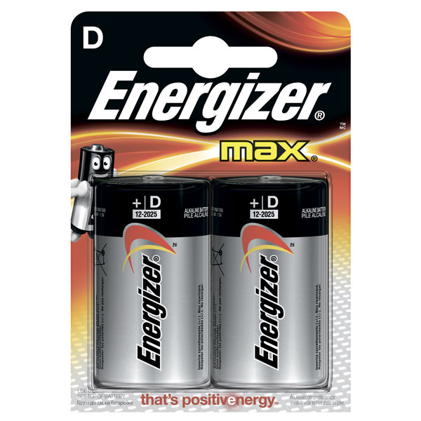 Батарейка ENERGIZER MAX  LR20 BP2