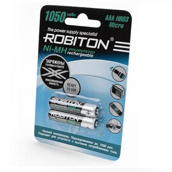Аккумулятор ROBITON RTU1050MH-2 1050мАч 1.2В BL2 