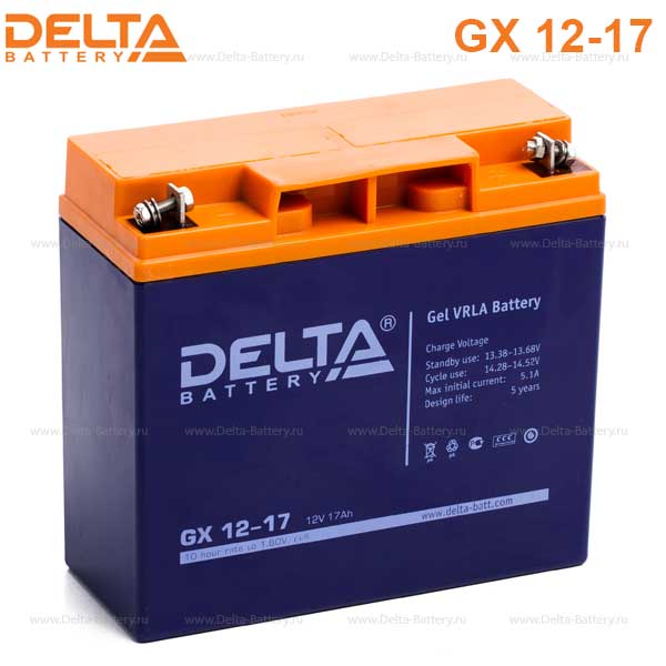 Аккумуляторная батарея DELTA GX 12-1712В 17Ач 10лет