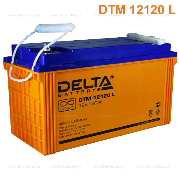 Аккумуляторная батарея DELTA DTM12120 L 12В 120Ач