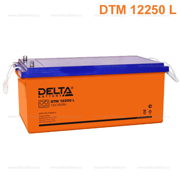 Аккумуляторная батарея DELTA DTM12250 L 12В 250Ач