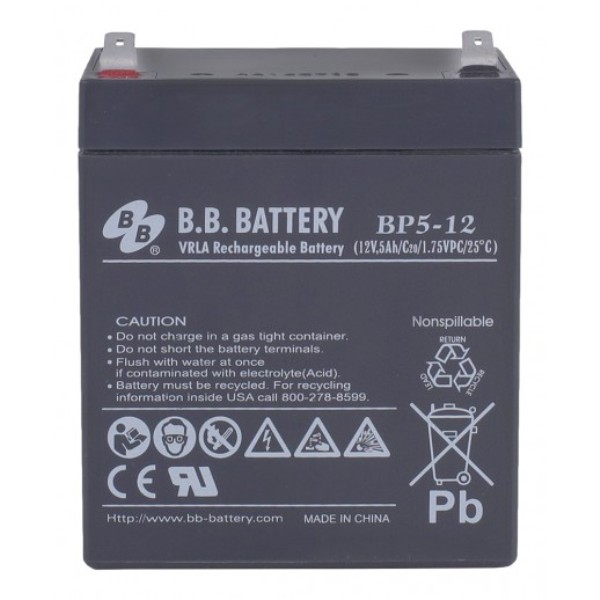 Аккумуляторная батарея B.B.Battery BP 5-12 12B 5Ah