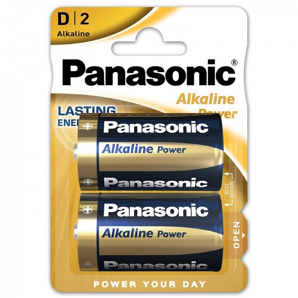 Батарейка PANASONIC Alkaline Power LR20 BP2 (2/24/120)