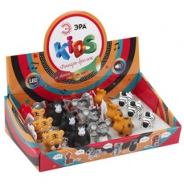Фонарь ЭРА BD-box15B набор брелков детских