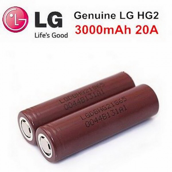 Элемент литий-ионный  LG INR18650HG2  (LGDBHG 21865) высокая токоотдача, 20/35А  3000mAh  Li-Ion