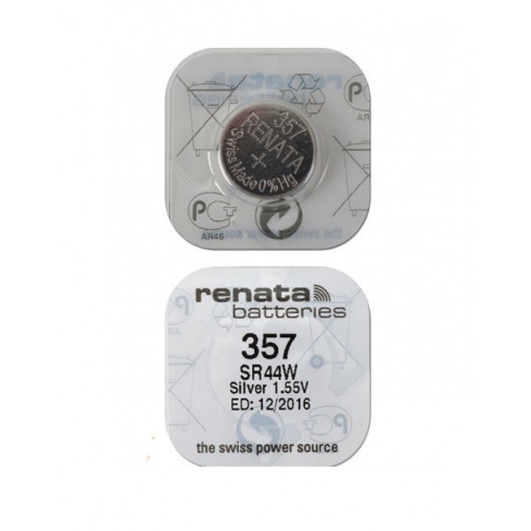 Батарейка RENATA SR357.МР SR-44W 170mAh BL10 часовая (10/100)