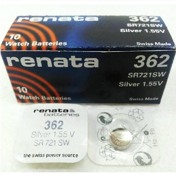 Батарейка RENATA SR362.МР SR-721SW 24mAh BL10 часовая (10/100)