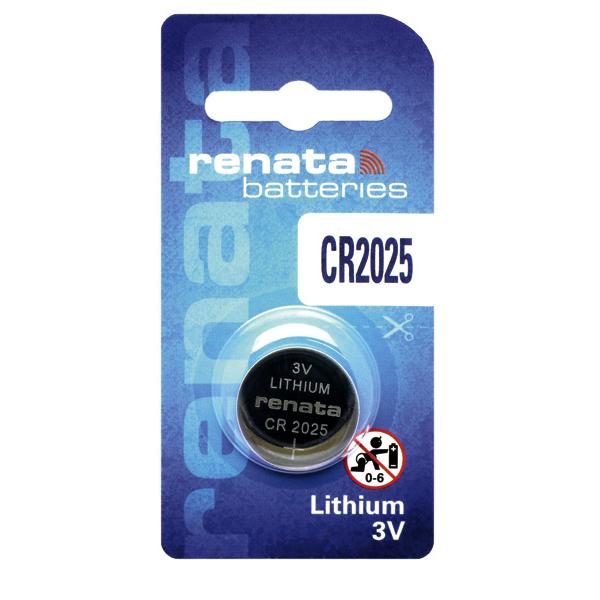 Батарейка RENATA CR2025 3В 165mAh BP1 (42525)