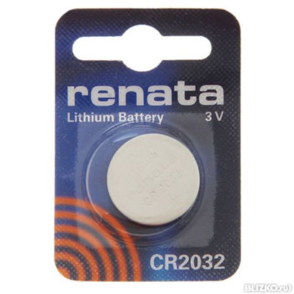 Батарейка RENATA CR2032 3В 225mAh BP1 (С42524)