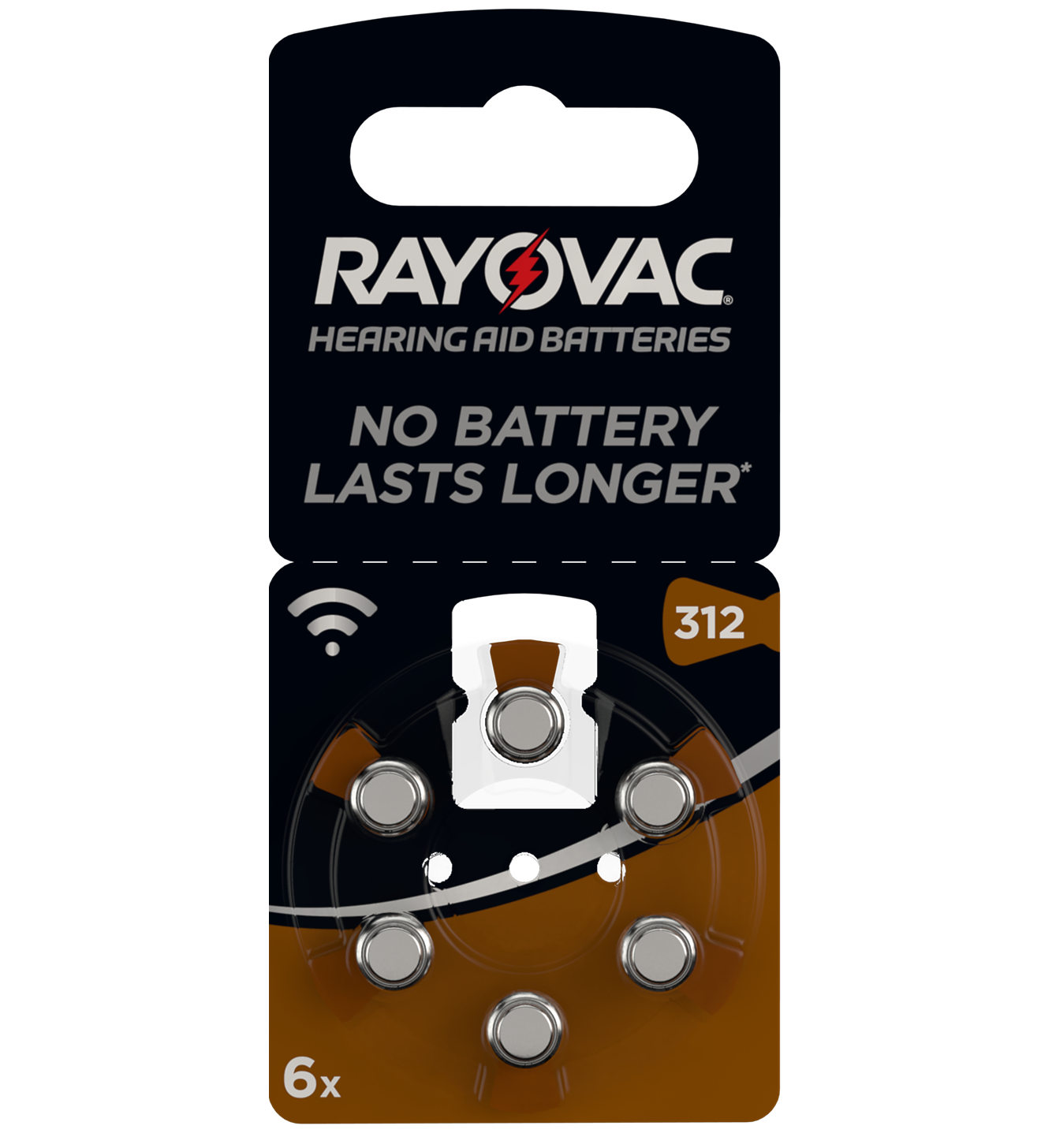 Батарейка RAYOVAC ACOUSTIC Type 312 BL6 для слух. аппаратов (003205)