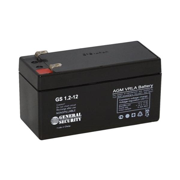 Аккумуляторная батарея  General Security GS 12-1.2 12В 1.2Ач