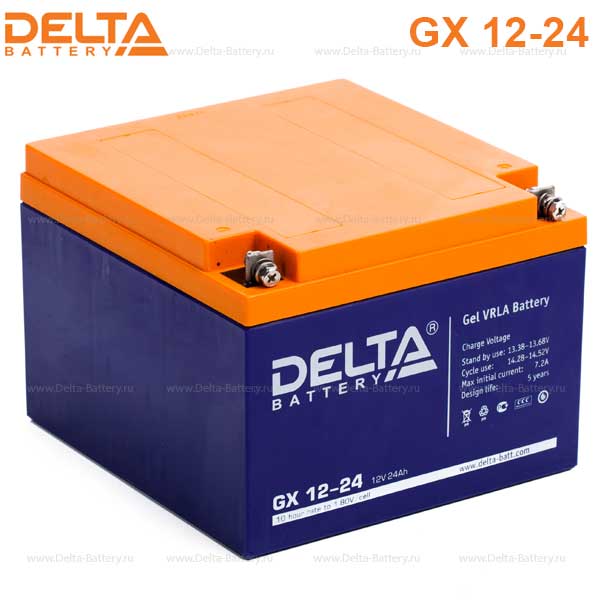 Аккумуляторная батарея DELTA GX 12-24 12В 24Ач 