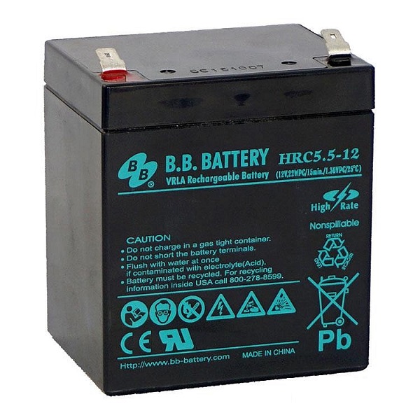 Аккумуляторная батарея B.B.Battery HRC 5,5-12  12B 5,5Ah