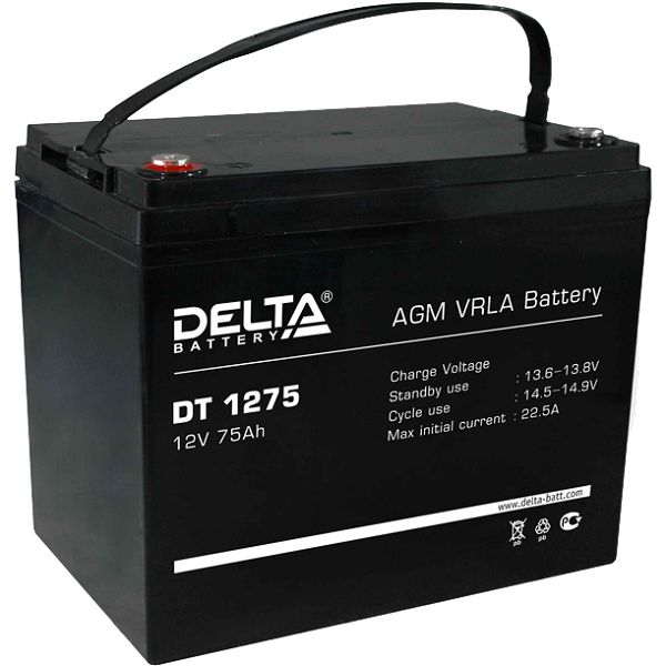 Аккумуляторная батарея DELTA DT 1275 12В 75Ач