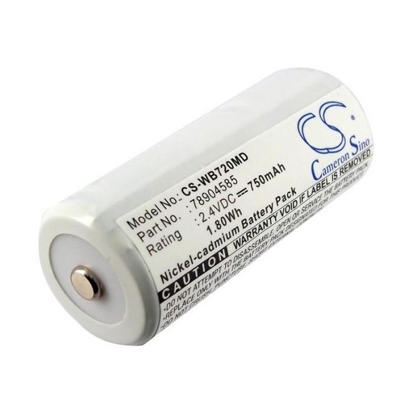 Аккумулятор Cameron Sino CS-WB720MD для WELCH-ALLYN Medical Battery For Ni-CD 2.4V 750mAh 1.8Wh (аналог WELCH-ALLYN 78904585)