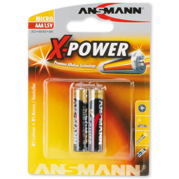Батарейка ANSMANN X-POWER 5015603 LR03 BL2