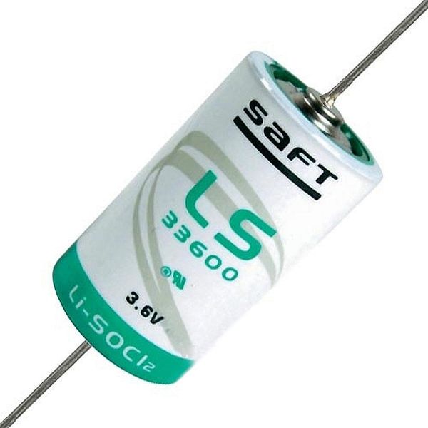 Элемент питания SAFT LS33600 CNA литиевый 3,6В  (типоразмер D) с аксиальными выводами